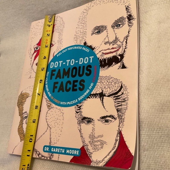 DOT-TO-DOT Famous Faces Puzzle Activity Book - READ - Picture 12 of 13